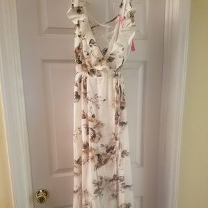Floral wrap dress